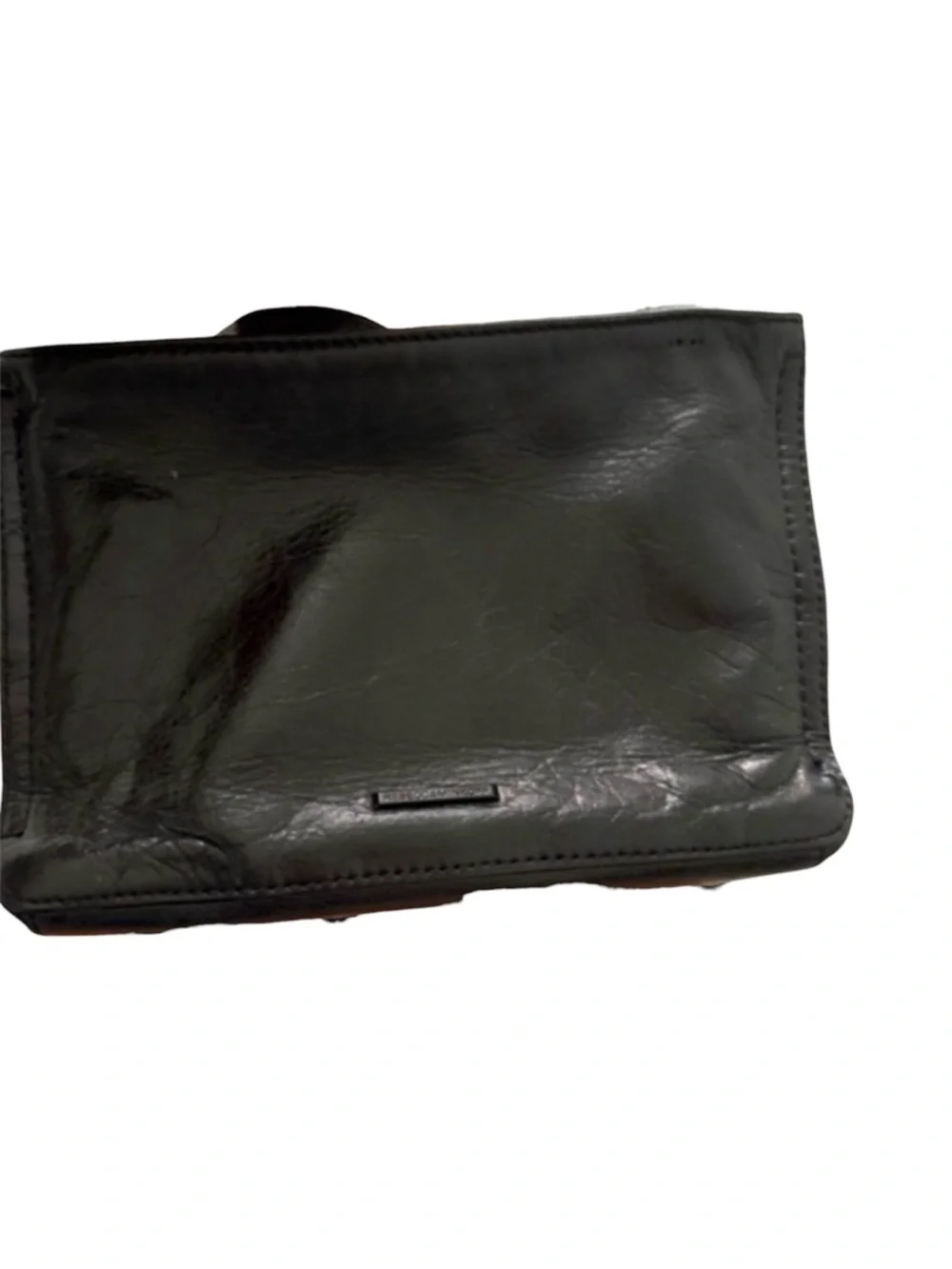Rebecca Minkoff Convertible Crossbody Bag Leather Purse Black - Picture 6 of 13